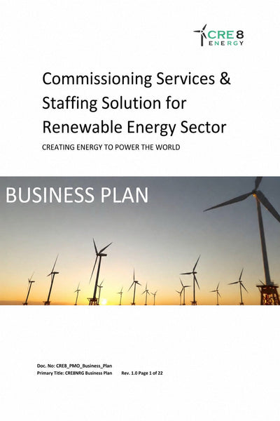 CRE8NRG Business Plan - Case Study