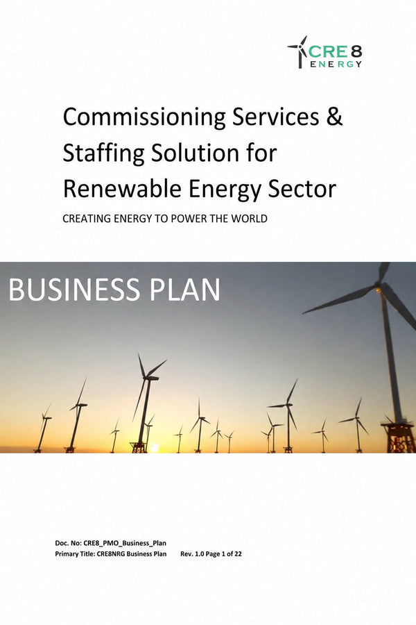 CRE8NRG Business Plan - Case Study