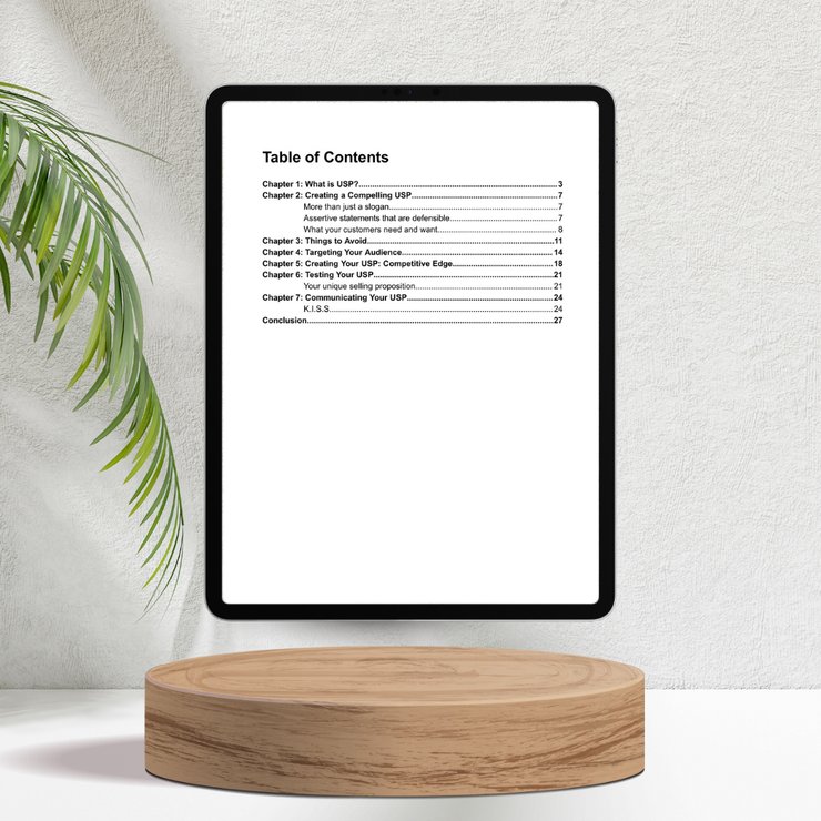 Ultimate Unique Service Proposition (USP) for Startups, Entrepreneurs and Small Businesses - E-book